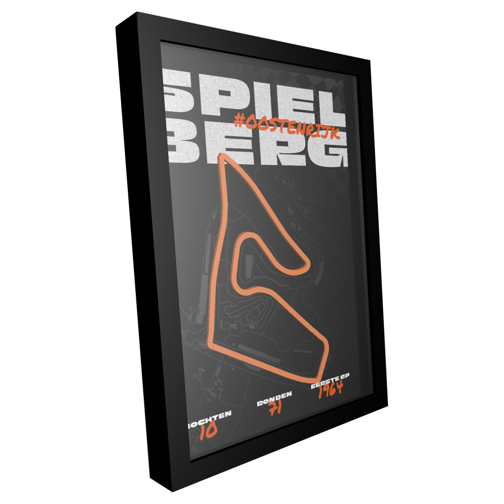 Spielberg Oostenrijk 3D circuit schilderij - Orange Rush