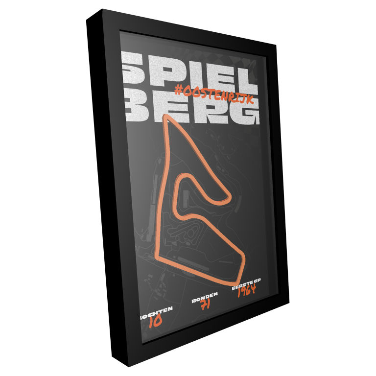 Spielberg Oostenrijk 3D circuit schilderij - Orange Rush